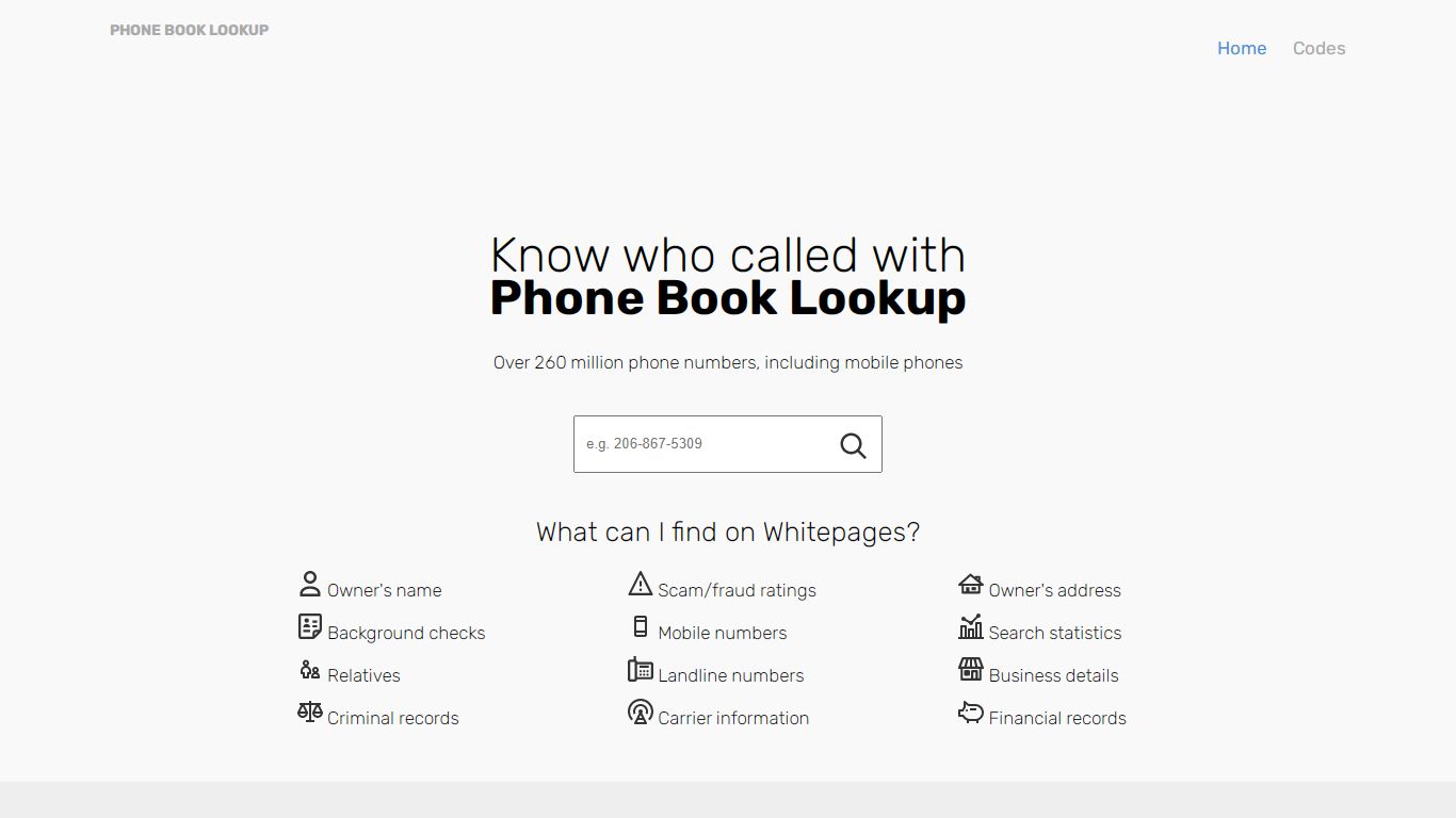 Reverse Phone Lookup - Phone Book Lookup